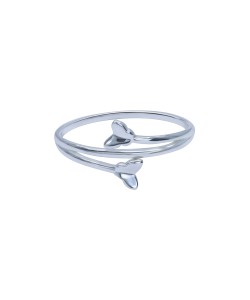 Double Butterfly Silver Ring NSR-4212